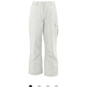 Girl’s White Sierra Cruiser insulated ski pant. Size S.